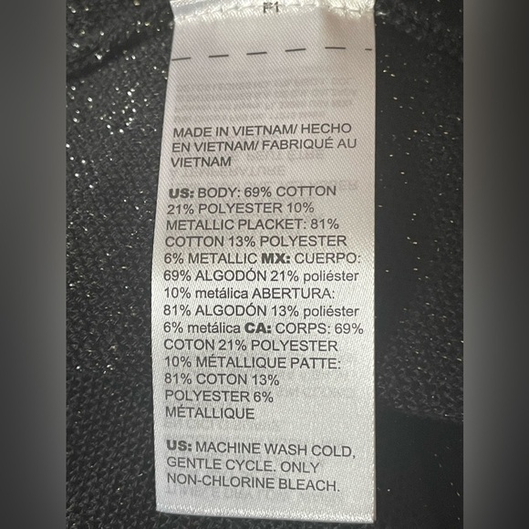 Chicos black and silver open cardigan/jacket - Picture 4 of 5